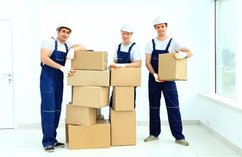 Commercial office furniture stored safely for a Forestdale business