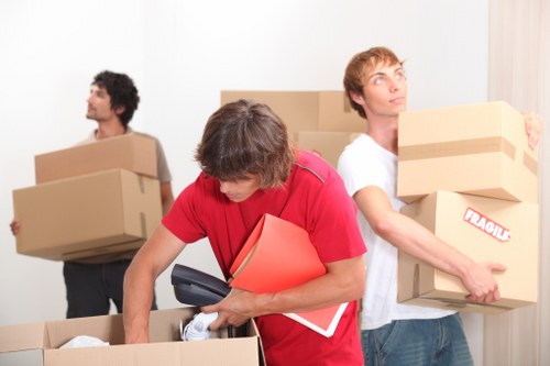 Items packed safely inside a self-storage unit