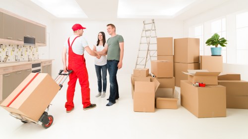 Space-saving office storage layout in a Forestdale office