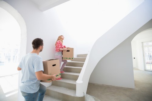 Furniture and seasonal items arranged for long-term storage in Forestdale