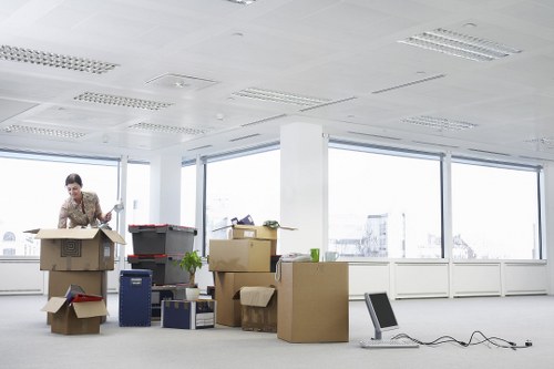 Preparing furniture for storage with wrapping and labeling